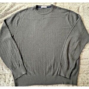 David Donahue Silk Cashmere Knit Pullover Mens Large Sweater Preppy Lux Nordstro